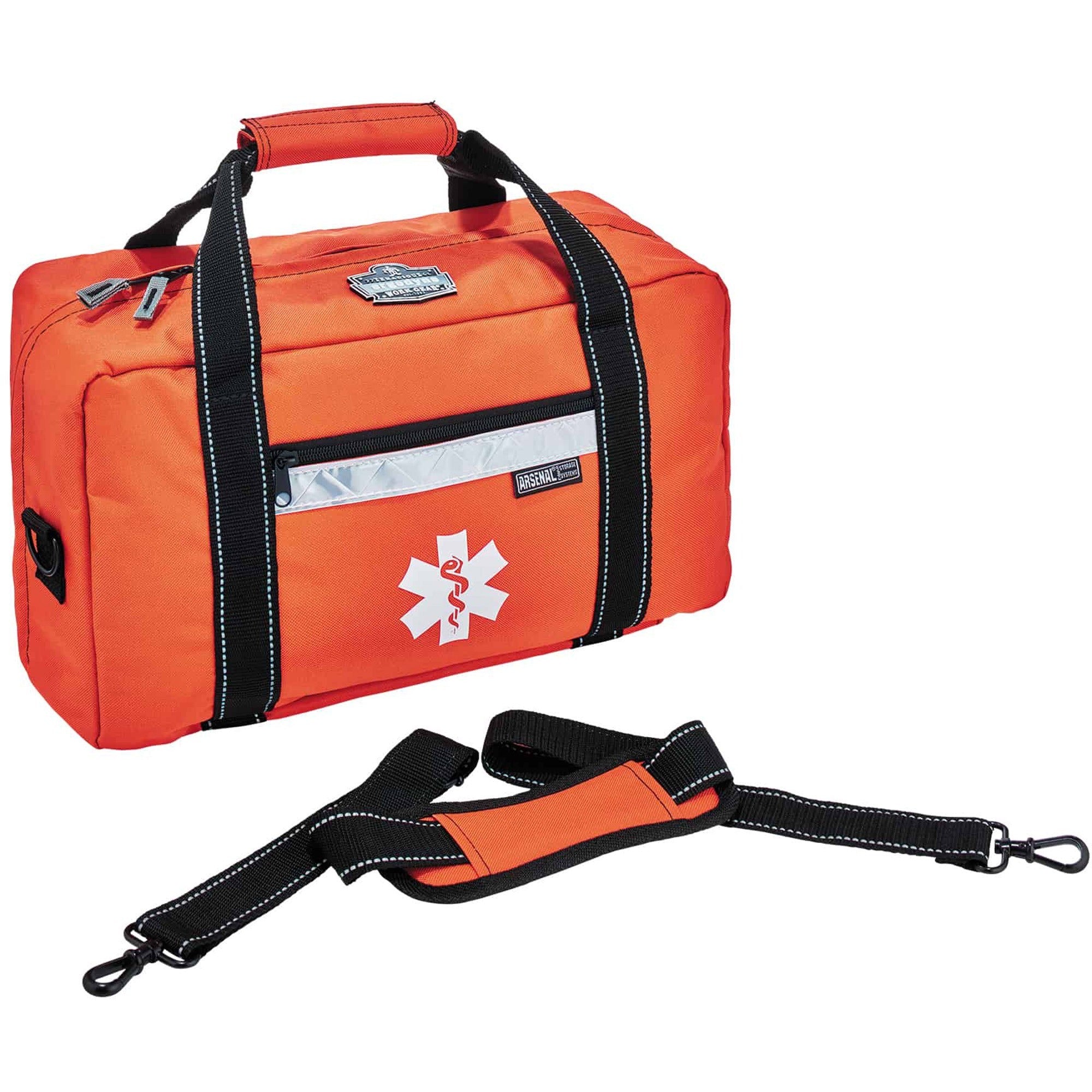 600D Polyester Body - Reflective Trim - 10" Height x 7.5" Width x 16.5" Depth - Small Size - 1 Each