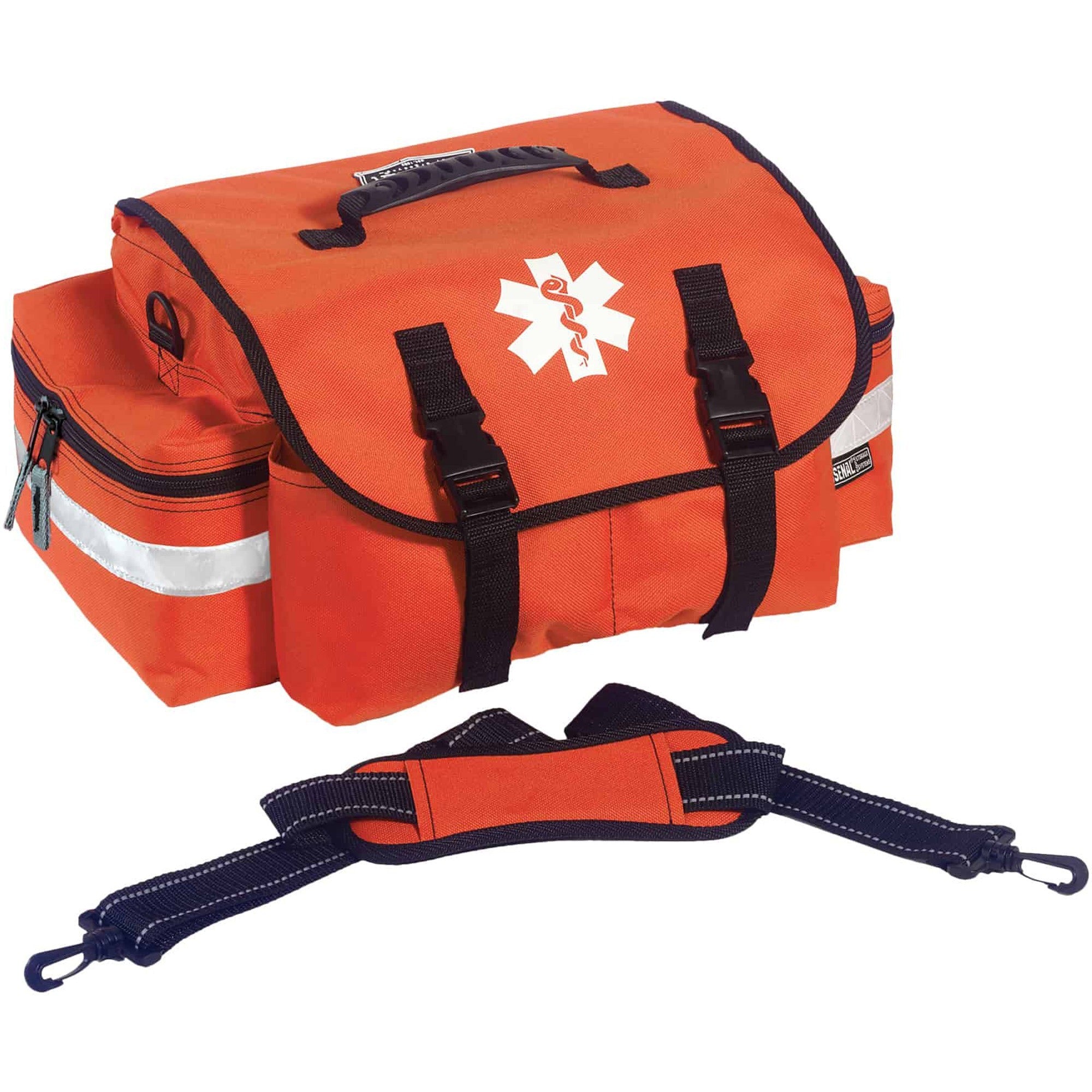 600D Polyester Body - Reflective Stripe - 7" Height x 10" Width x 16.5" Depth - Small Size - 1 Each