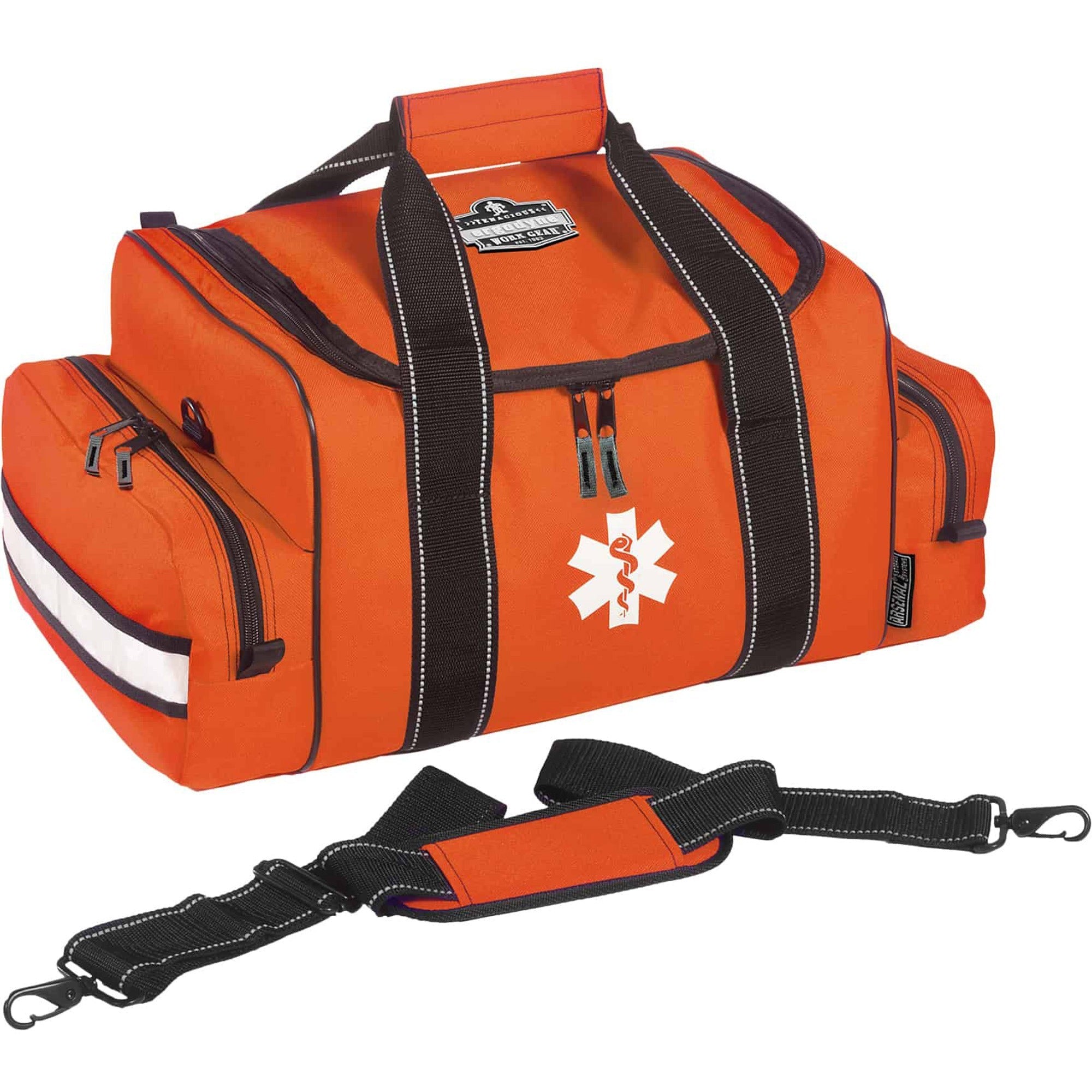600D Polyester Body - Reflective Stripes - 8.5" Height x 12" Width x 19" Depth - Large Size - 1 Each