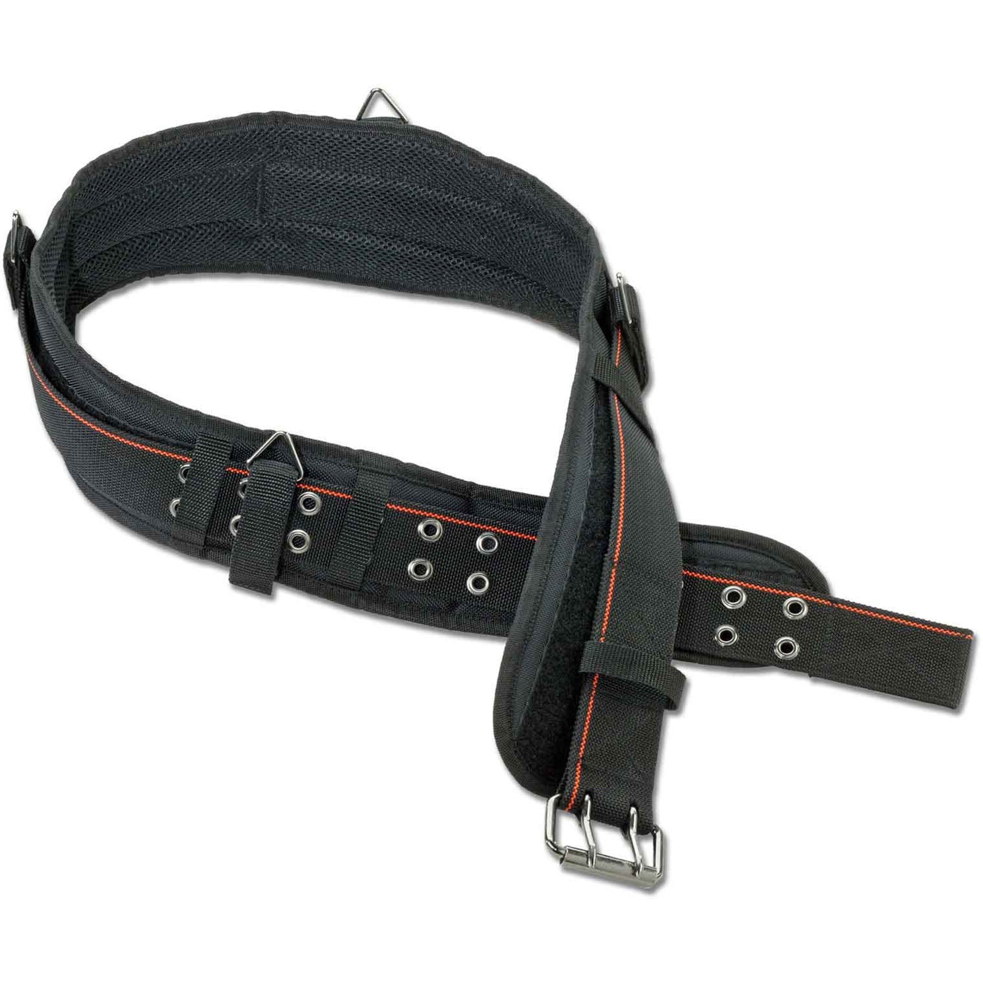 Ergodyne Arsenal 5555 5-Inch Padded Base Layer Work Belt - Adjustable - Extra Extra Large (XXL) - Buckle Attachment - 5" Height - Black - Polyester, Nickel Plated, Metal, Foam - 1 Each