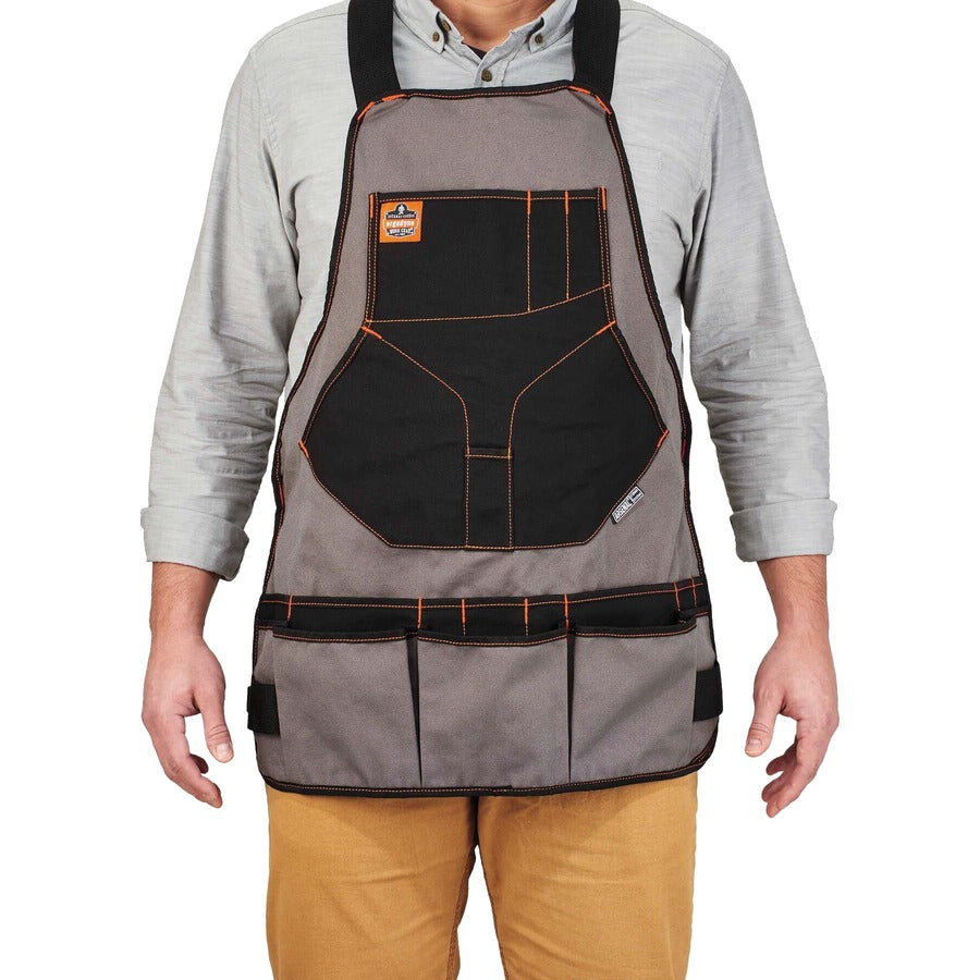 Gray - Canvas, Cotton - 22 x Waist/Chest Pocket - 1 Each