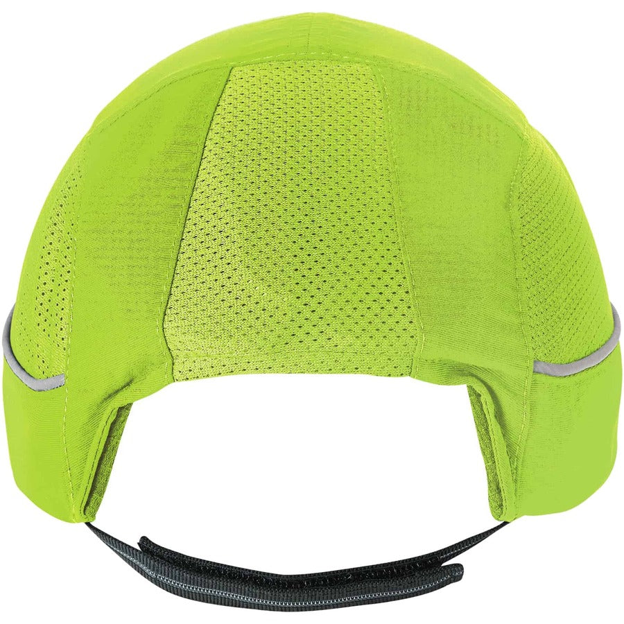 Ergodyne 8950 Bump Cap Hat - Recommended for: Industrial, Mechanic, Factory, Home, Baggage Handling - One Size - Bump, Scrape, Head Protection - Lime - Comfortable, Impact Resistant, Machine Washable, Removable - 1 Each