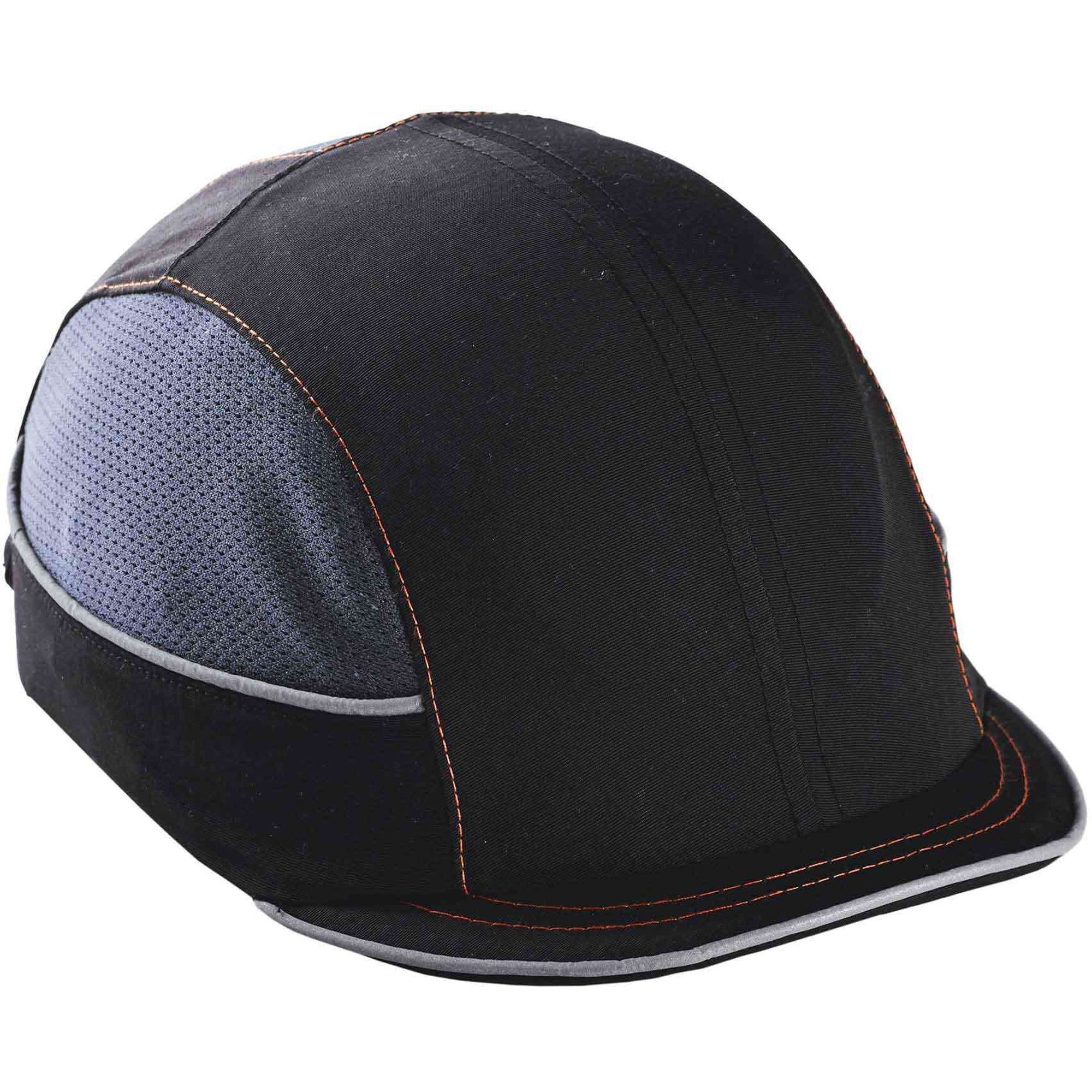 Ergodyne 8950 Bump Cap Hat - Recommended for: Industrial, Mechanic, Factory, Home, Baggage Handling - Bump, Scrape, Head Protection - Black - Comfortable, Impact Resistant, Machine Washable, Removable - 1 Each