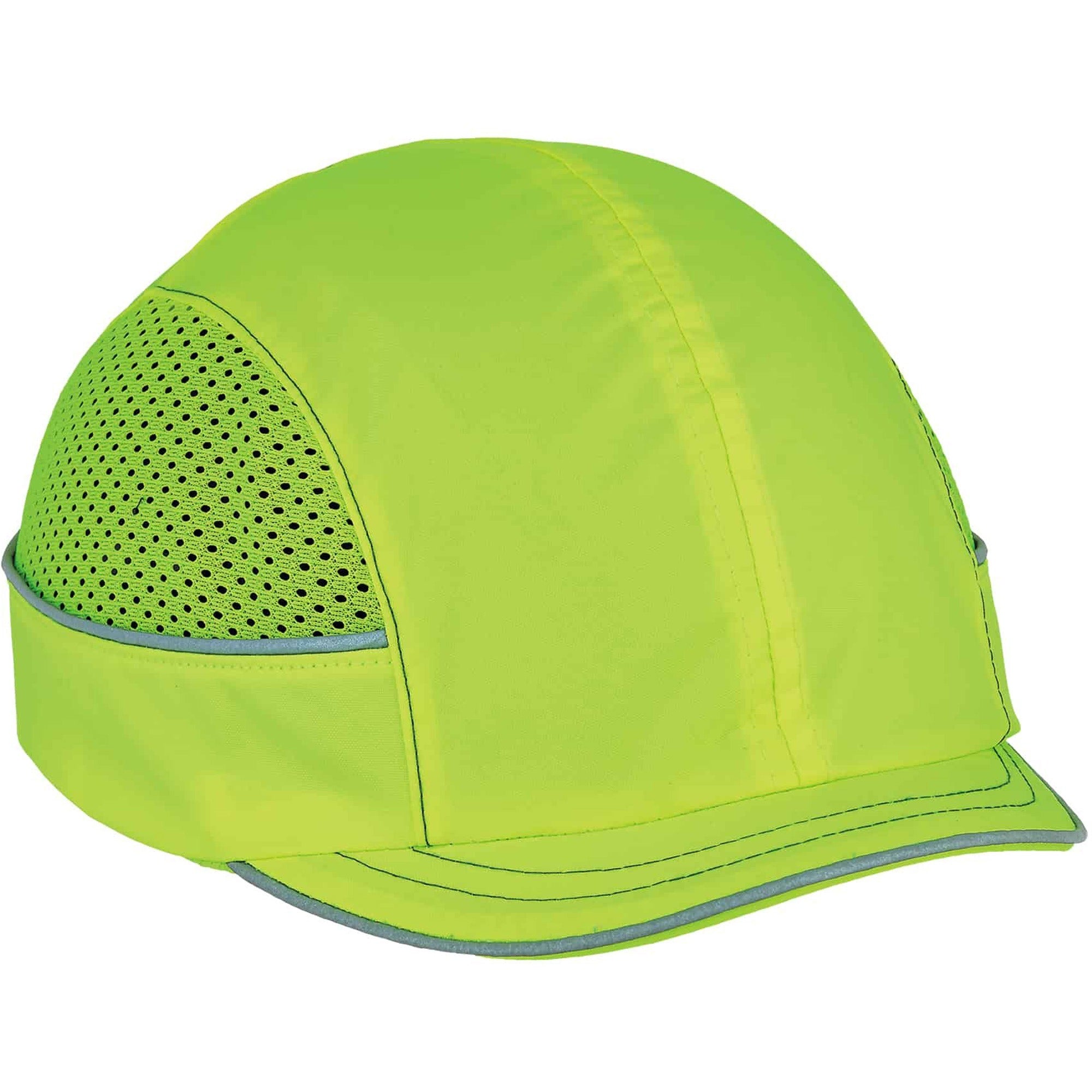 Ergodyne 8950 Bump Cap Hat - Recommended for: Industrial, Mechanic, Factory, Home, Baggage Handling - Bump, Scrape, Head Protection - Lime - Comfortable, Impact Resistant, Machine Washable, Removable - 1 Each