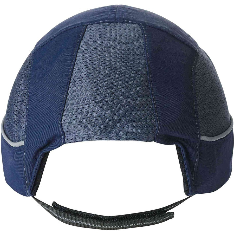 Ergodyne 8950XL Bump Cap Hat - Recommended for: Industrial, Mechanic, Factory, Home, Baggage Handling - X-Large - Bump, Scrape, Head Protection - Navy - Comfortable, Impact Resistant, Machine Washable, Removable - 1 Each