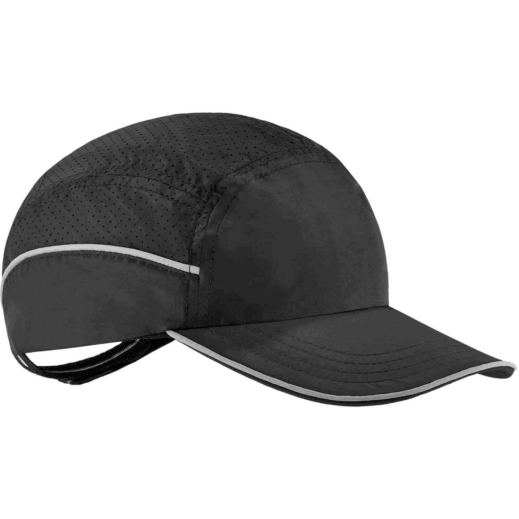 Ergodyne Skullerz 8955 Lightweight Bump Cap Hat, Black, High-Density Polyethylene Shell, Vented, Reflective, Breathable, Removable Liner, Machine Washable, 1 Each