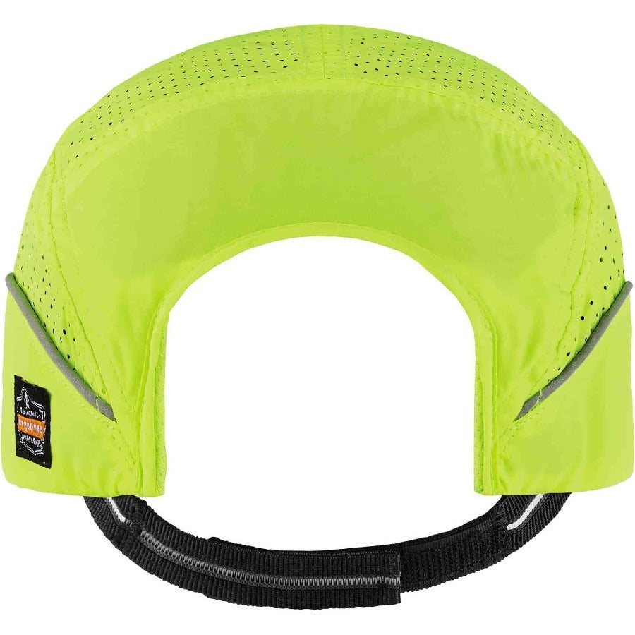 Ergodyne Skullerz 8955 Lightweight Bump Cap Hat, Lime, High-Density Polyethylene Shell, Vented, Reflective, Breathable, Removable Liner, Machine Washable, Impact Resistant, 1 Each