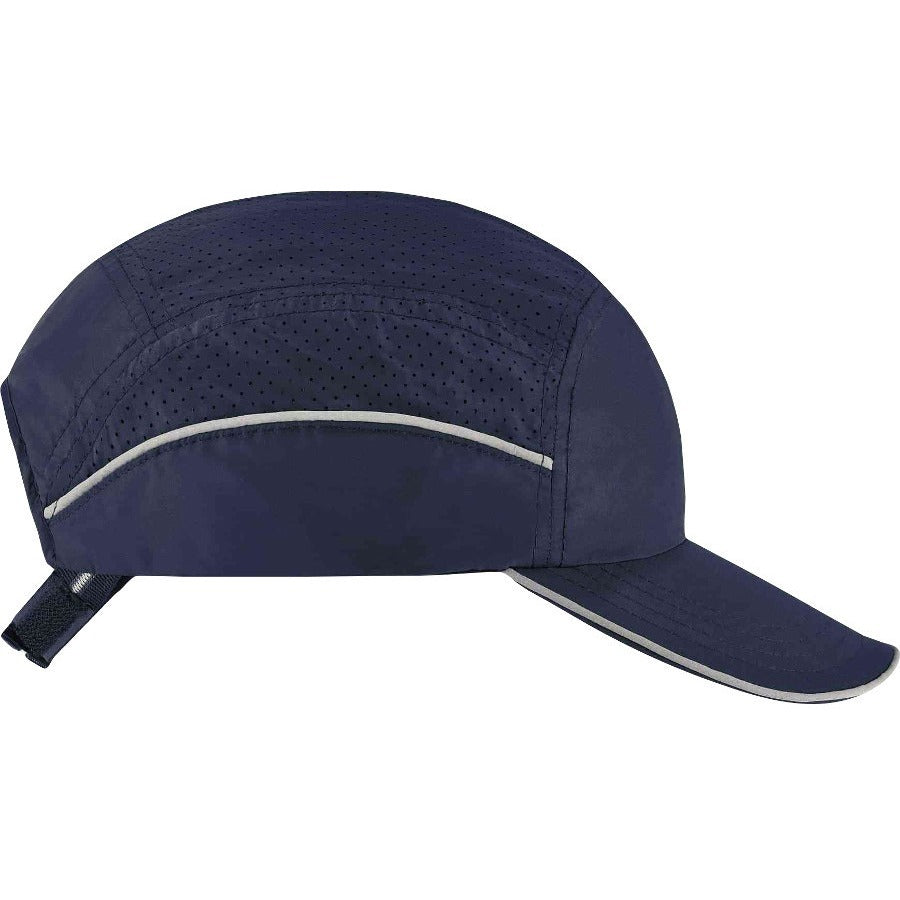 Ergodyne Skullerz 8955 Lightweight Bump Cap Hat, Navy, High-Density Polyethylene Shell, Vented, Reflective, Breathable, Removable Liner, Machine Washable, 1 Each