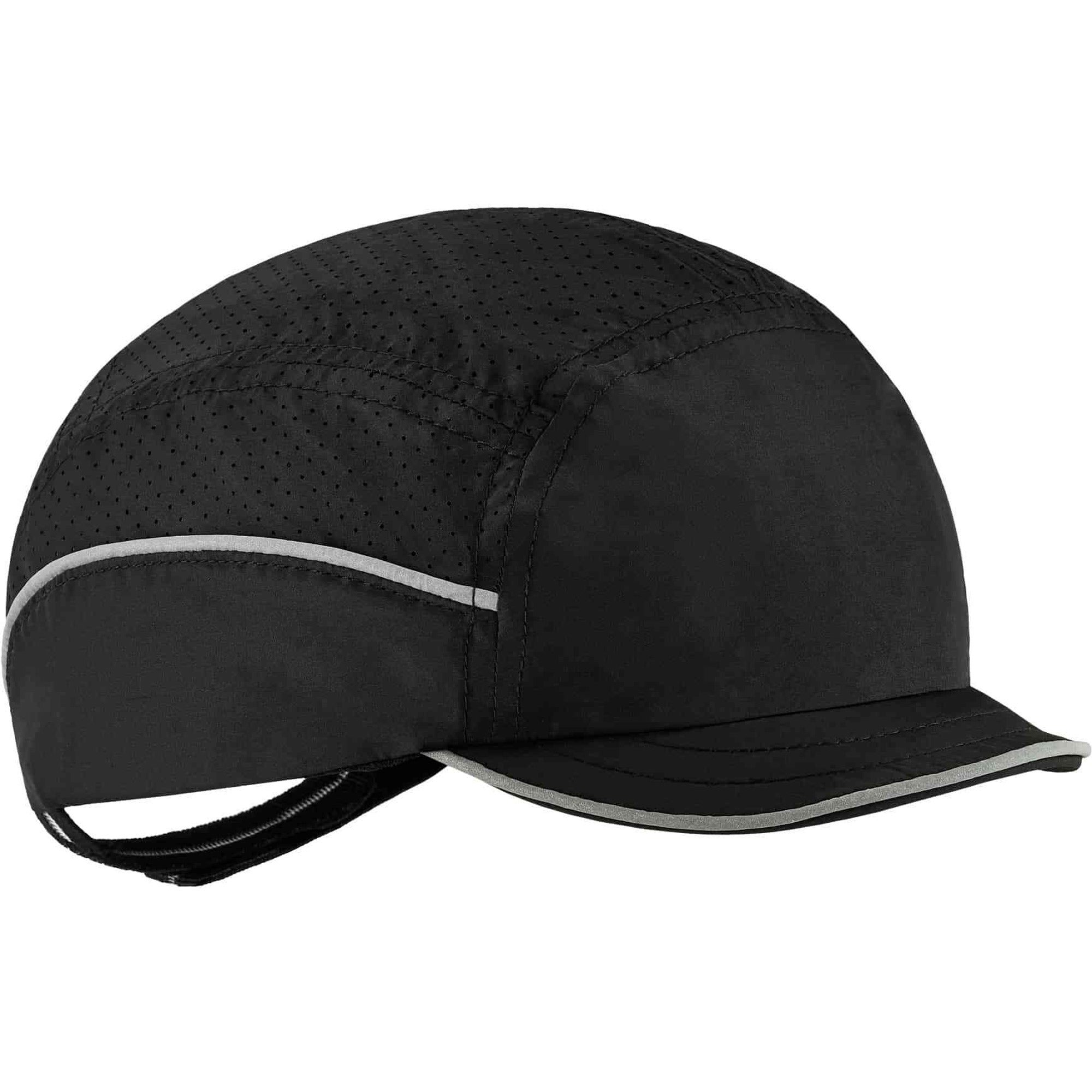 Ergodyne Skullerz 8955 Lightweight Bump Cap Hat, Black, High-Density Polyethylene Shell, Vented, Reflective, Breathable, Removable, Machine Washable, 1 Each