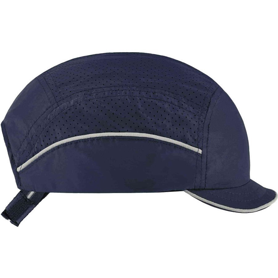 Ergodyne Skullerz 8955 Lightweight Bump Cap Hat, Navy, High-Density Polyethylene Shell, Vented, Reflective, Breathable, Removable Liner, Machine Washable, 1 Each