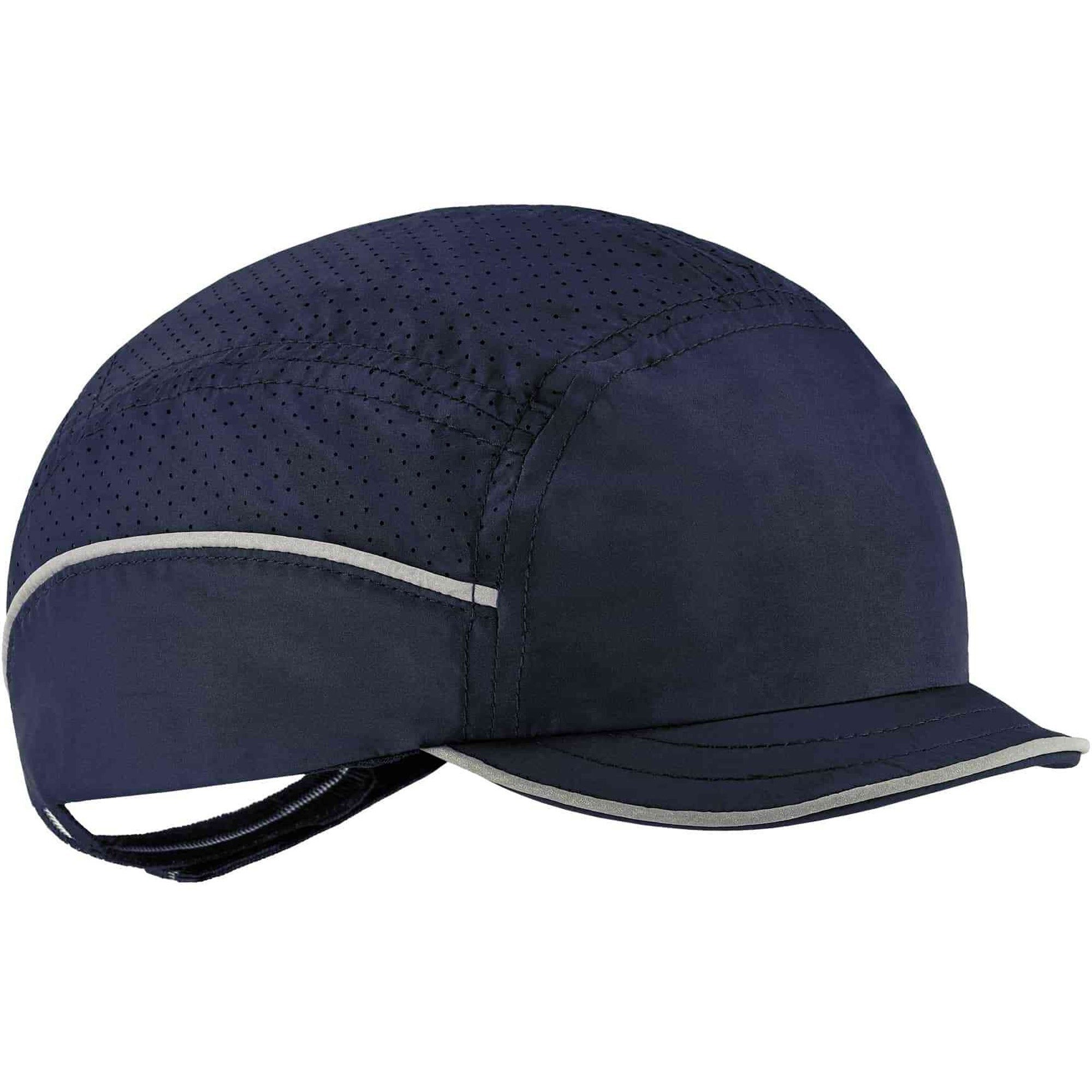 Ergodyne Skullerz 8955 Lightweight Bump Cap Hat, Navy, High-Density Polyethylene Shell, Vented, Reflective, Breathable, Removable Liner, Machine Washable, 1 Each