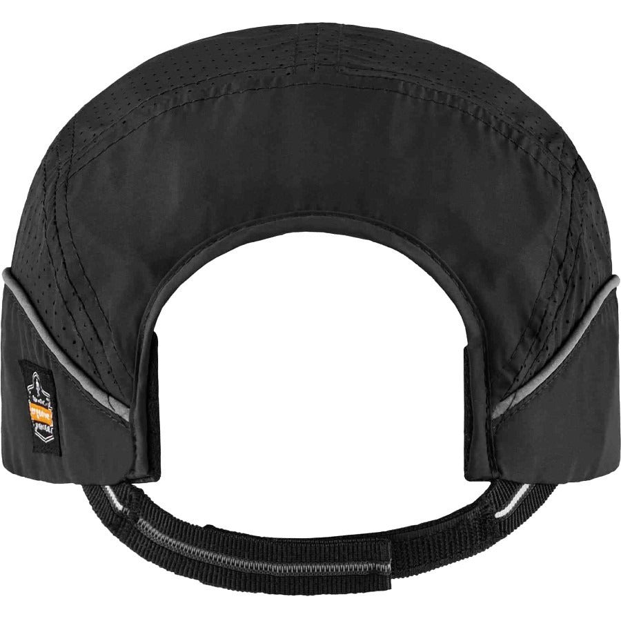 Ergodyne Skullerz 8955 Lightweight Bump Cap Hat, Black, High-Density Polyethylene Shell, Vented, Reflective, Breathable, Removable Liner, Machine Washable, Impact Resistant, 1 Each