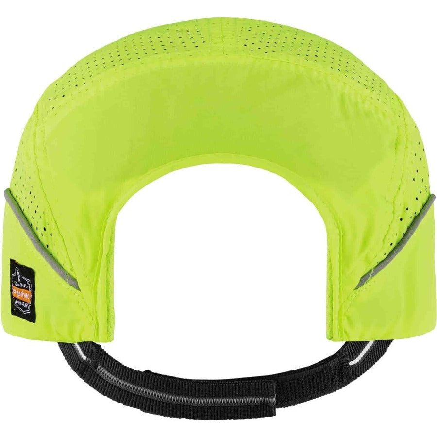 Ergodyne Skullerz 8955 Lightweight Bump Cap Hat, Lime, High-Density Polyethylene Shell, Vented, Reflective, Breathable, Removable, Machine Washable, Impact Resistant, 1 Each