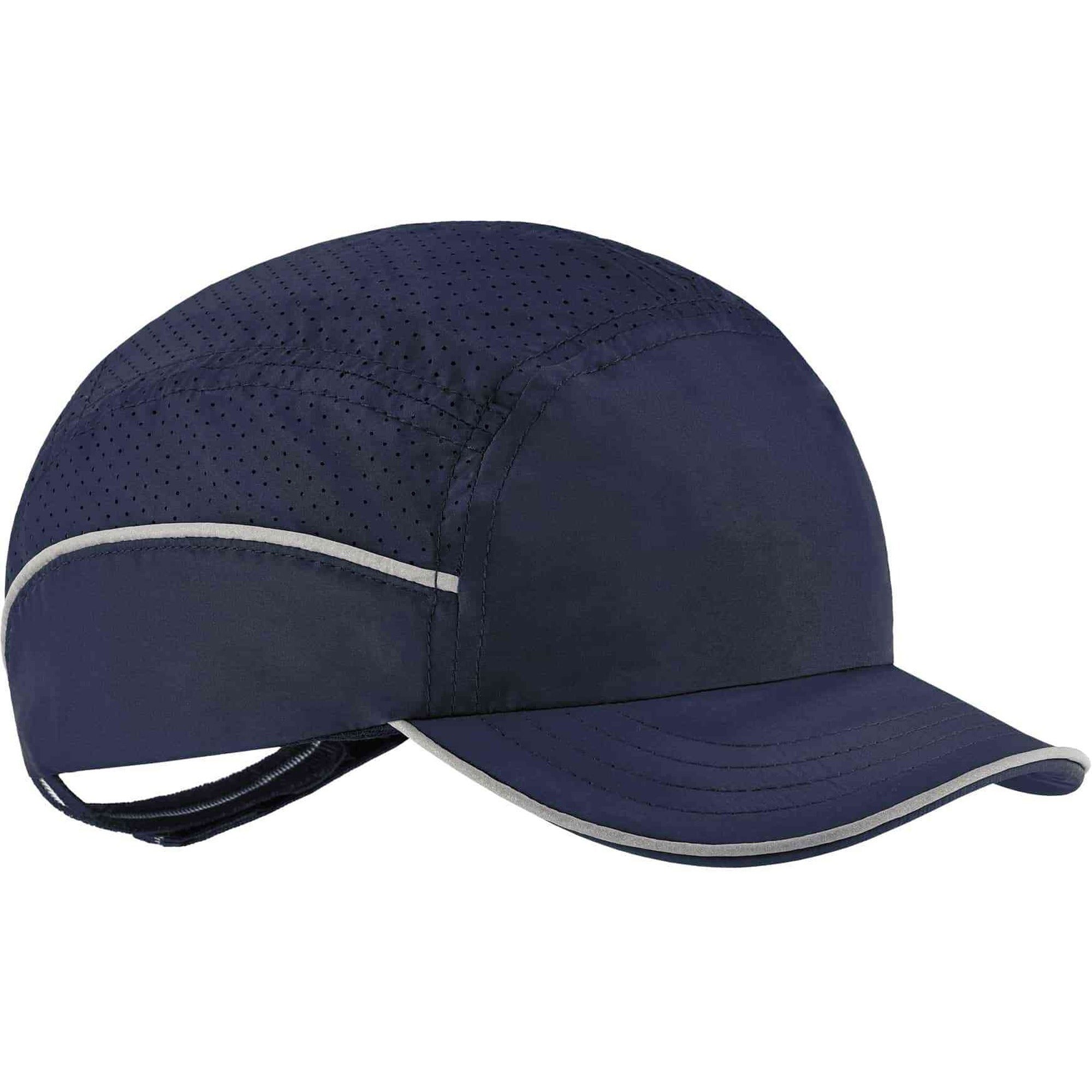 Ergodyne Skullerz 8955 Lightweight Bump Cap Hat, Navy, High-Density Polyethylene Shell, Vented, Reflective, Breathable, Removable, Machine Washable, Impact Resistant, 1 Each