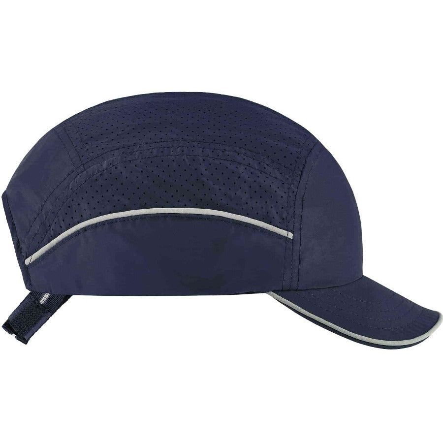 Ergodyne Skullerz 8955 Lightweight Bump Cap Hat, Navy, High-Density Polyethylene Shell, Vented, Reflective, Breathable, Removable, Machine Washable, Impact Resistant, 1 Each