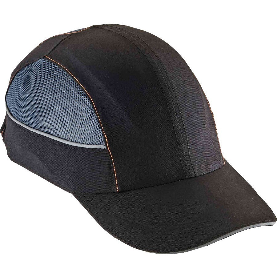 Ergodyne Skullerz 8960 Bump Cap Hat, Black, Lightweight, Impact Resistant, Washable, Removable, Reflective, Breathable, Built-in LED, 1 Each