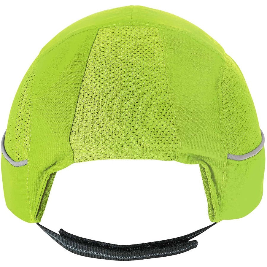 Ergodyne Skullerz 8960 Bump Cap Hat, Lime, Built-in LED, Impact Resistant, Lightweight, Reflective, Breathable, Washable, Removable Insert, 1 Each