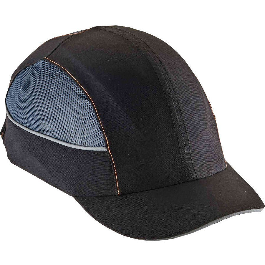 Ergodyne Skullerz 8960 Bump Cap Hat with Built-in LED Light, Black, Impact Resistant, Lightweight, Breathable, Reflective, Washable, Removable Insert, ABS Shell, Foam Liner, 1 Each