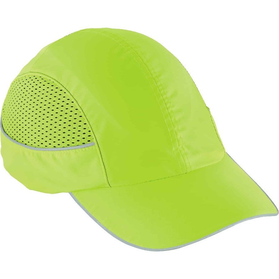 Ergodyne Skullerz 8960 Bump Cap Hat with Built-in LED Light, Lime, Impact Resistant, Lightweight, Reflective, Breathable, Washable, Removable Insert, 1 Each