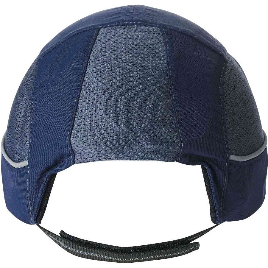 Ergodyne Skullerz 8960 Bump Cap Hat with Built-in LED Light, Navy, Impact Resistant, Lightweight, Breathable, Reflective, Washable, Removable Insert, 1 Each