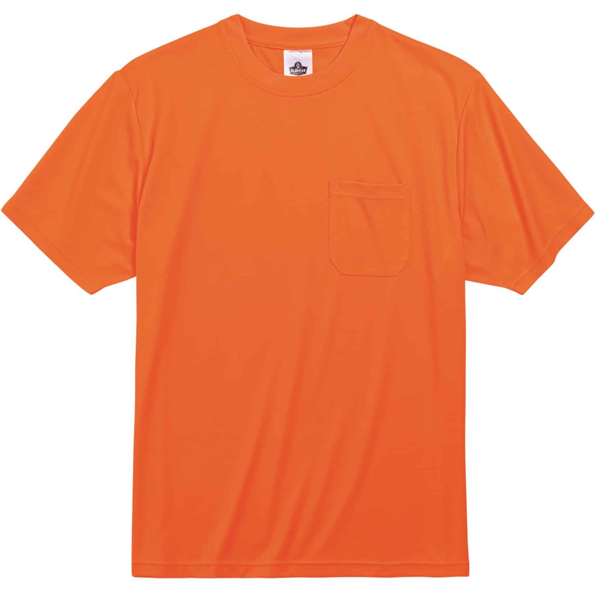Ergodyne 8089 Non-certified T-shirt - 5XL Size - Polyester - Orange