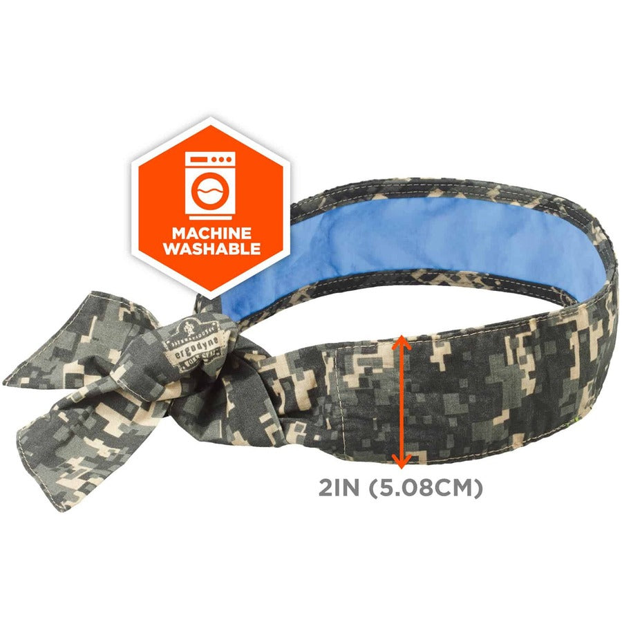 Ergodyne Chill-Its 6700CT Cooling Bandana, Multi, Cotton, 6 per Carton