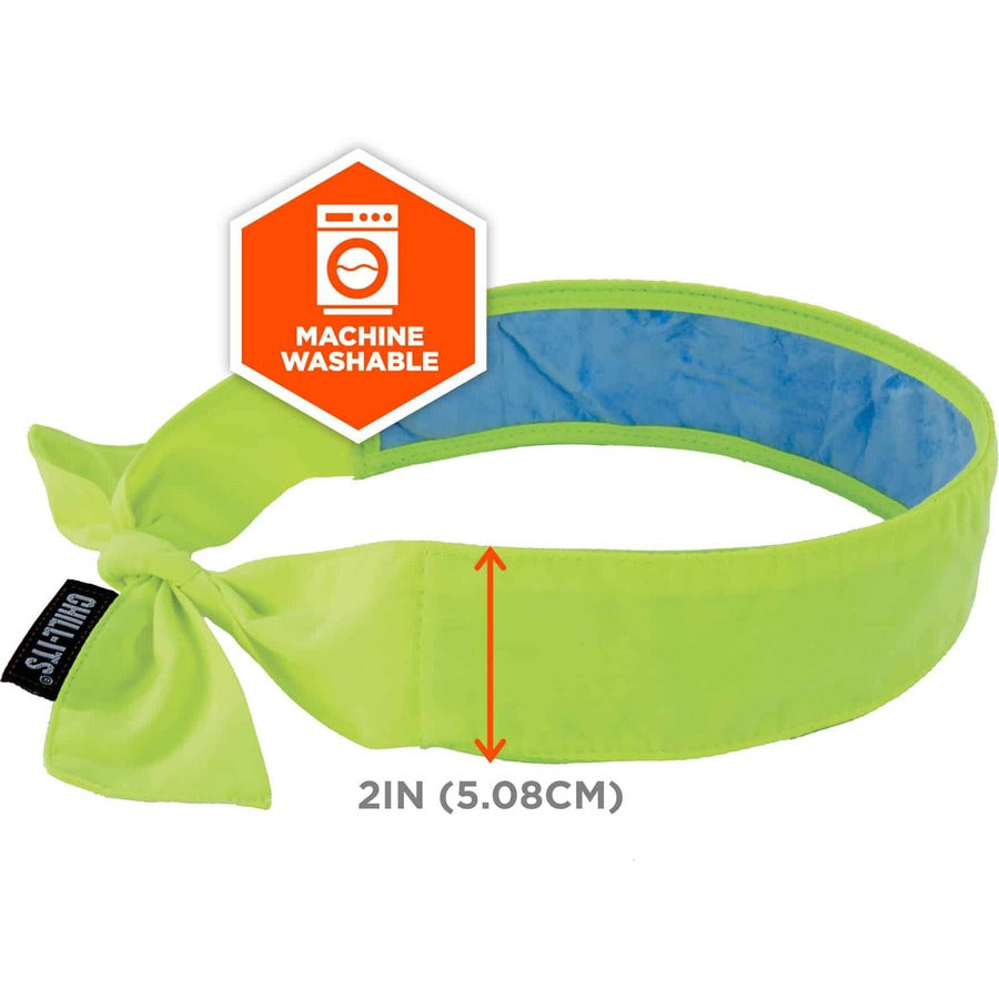 Ergodyne 6700CT Cooling Bandana - Yellow - Cotton
