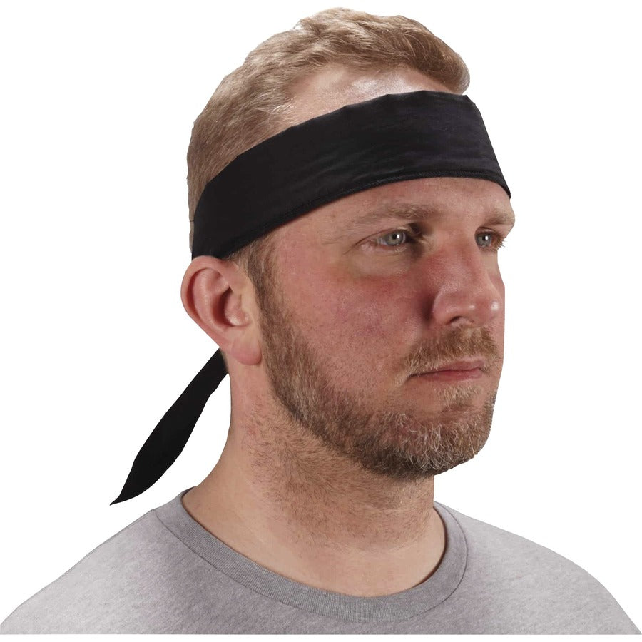 Ergodyne 6702 Cooling Bandana - Black - Polymer