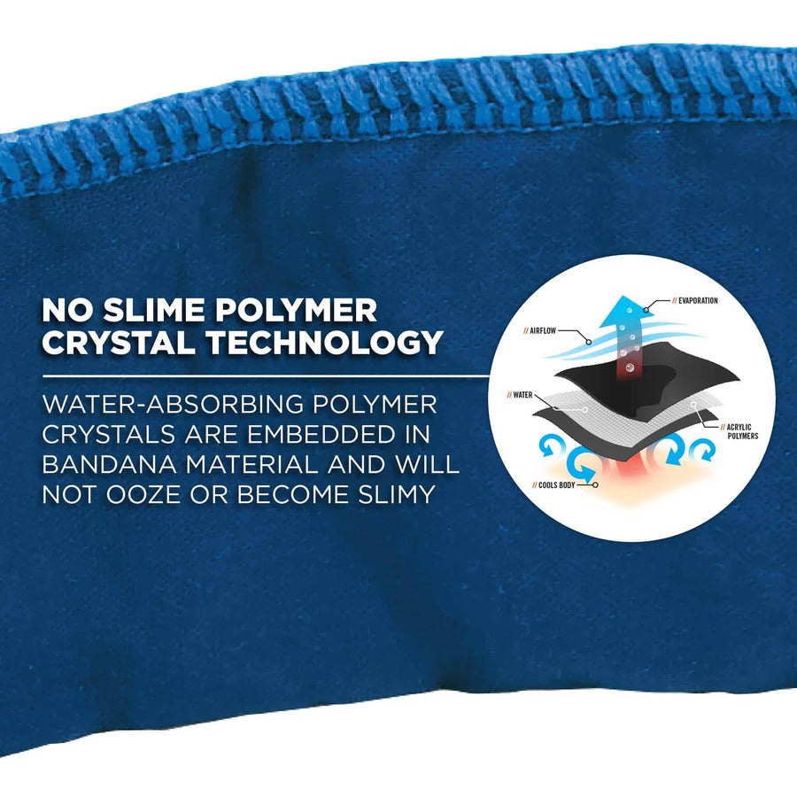 Ergodyne 6702 Cooling Bandana - Blue - Polymer