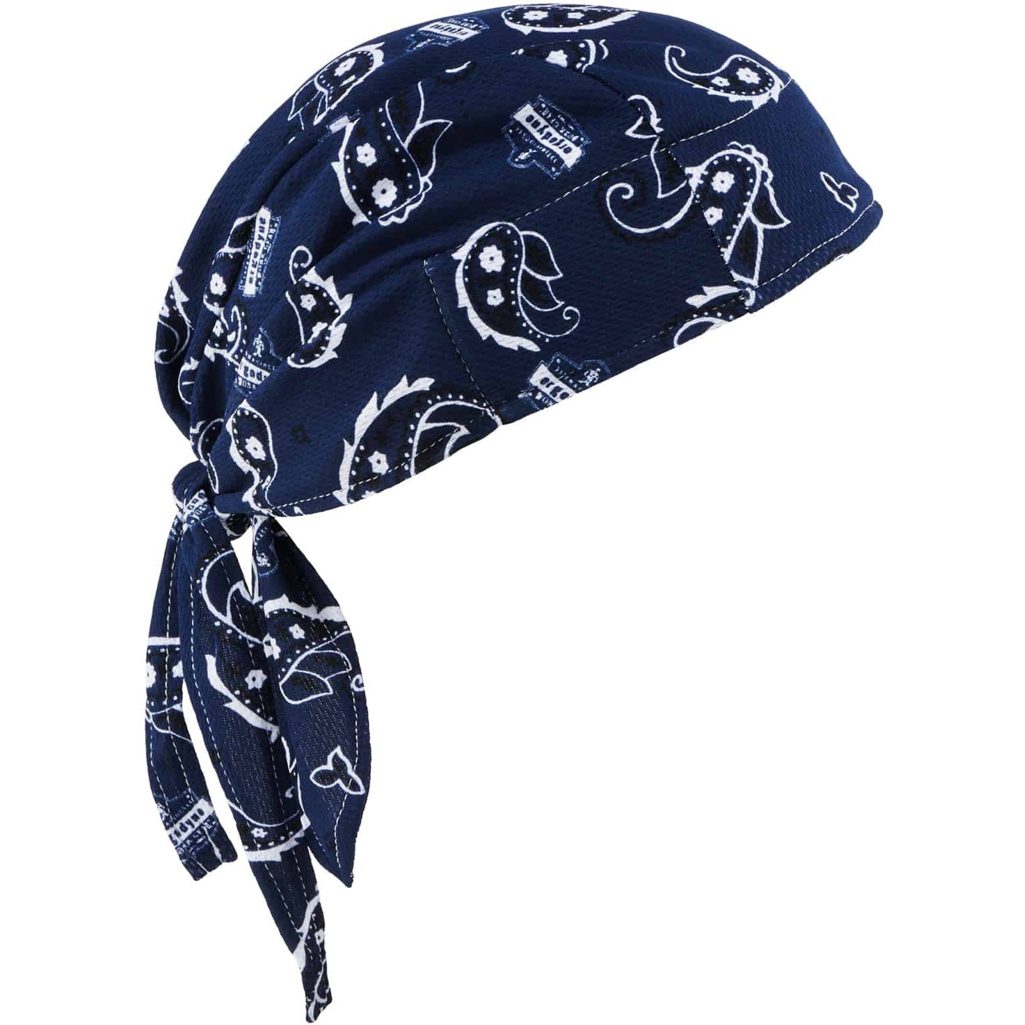 Ergodyne High-Performance Bandana Do Rag - Blue - Fabric - 6 / Carton