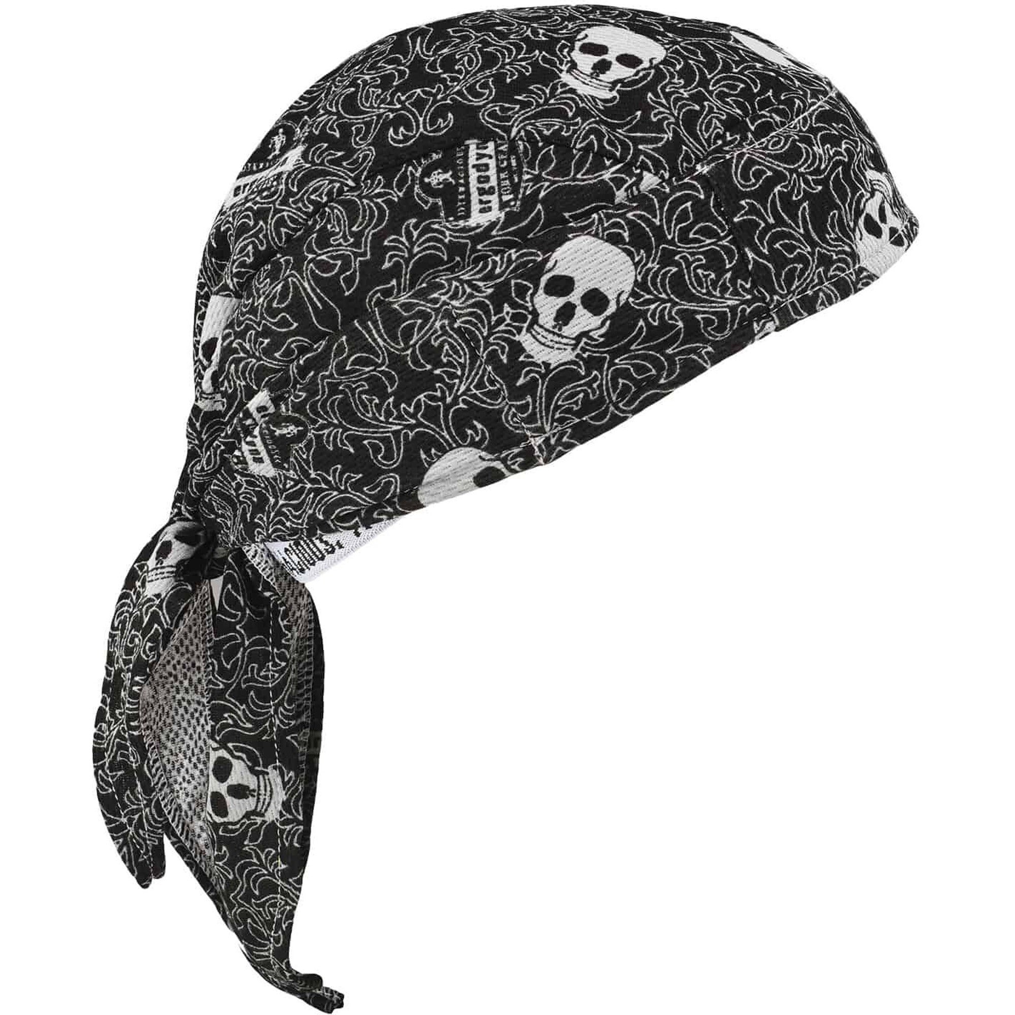 Ergodyne Chill-Its 6615 High-Performance Bandana Do Rag, Multi, Fabric, 6 per Carton