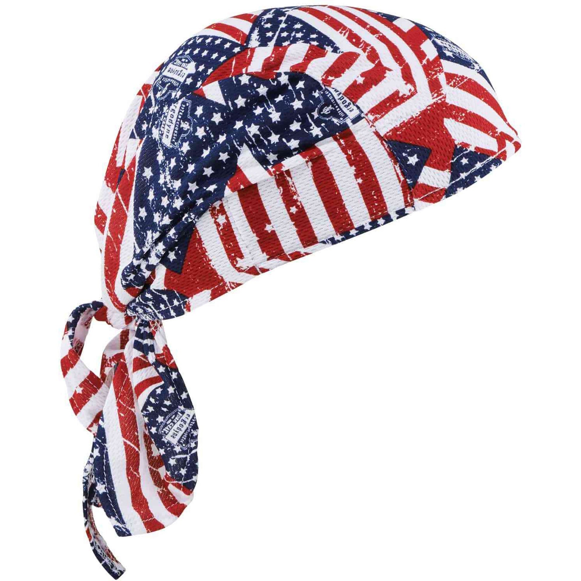 Ergodyne Chill-Its 6615 High-Performance Bandana Do Rag, Multi-Color Fabric, 6 per Carton