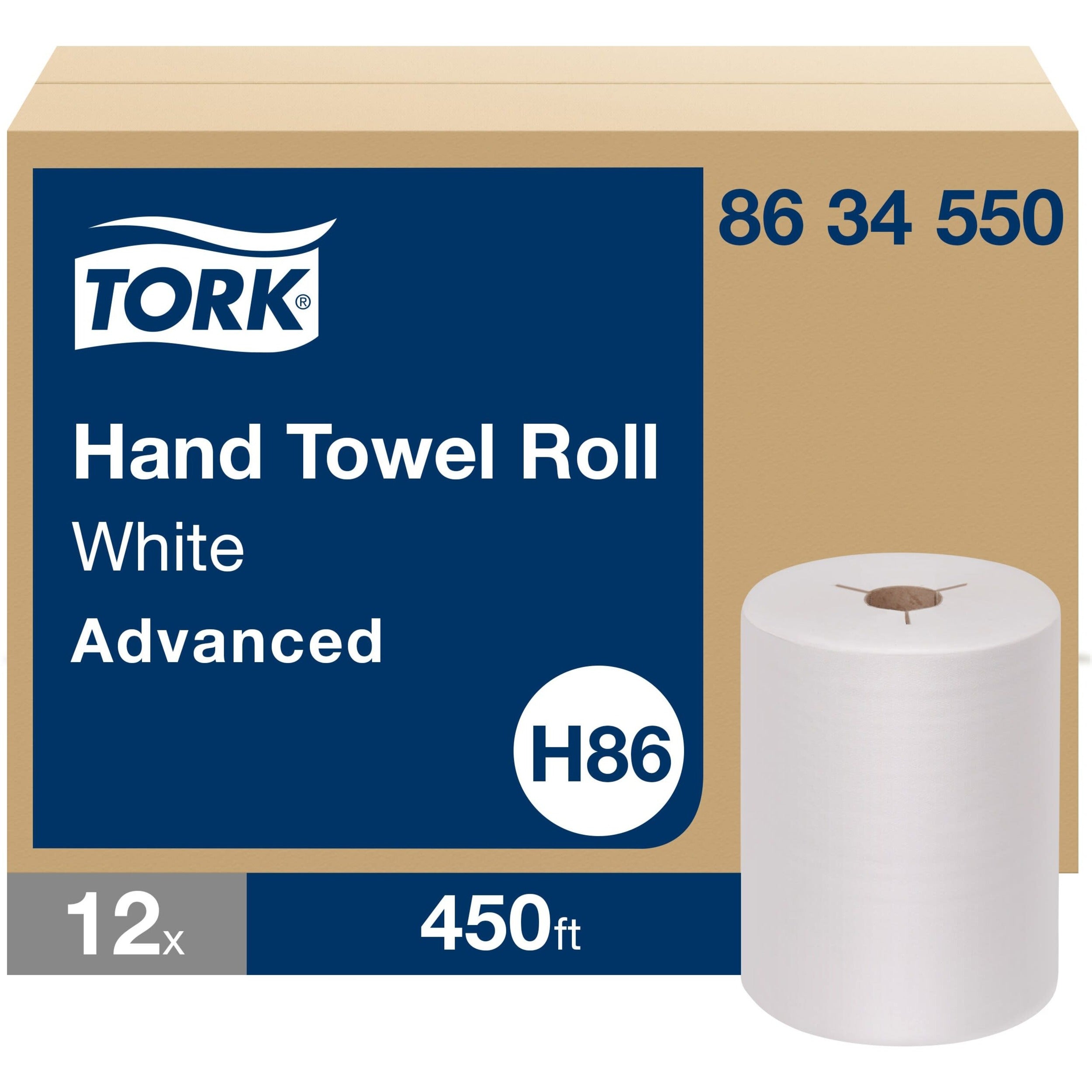 1 Ply - 5.85" Roll Diameter - 1 15/16" Core - White - Fiber - 12 Rolls Per CartonCarton - 1 Carton
