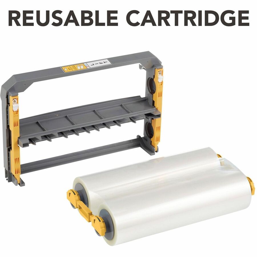 GBC Foton 30 Reloadable Cartridge - Sheet Size Supported: Letter 8.50" Width x 11" Length - Laminating Pouch/Sheet Size: 11.50" Width x 113 ft Length x 5 mil Thickness - Glossy - for Laminator - Clear - 1 Each