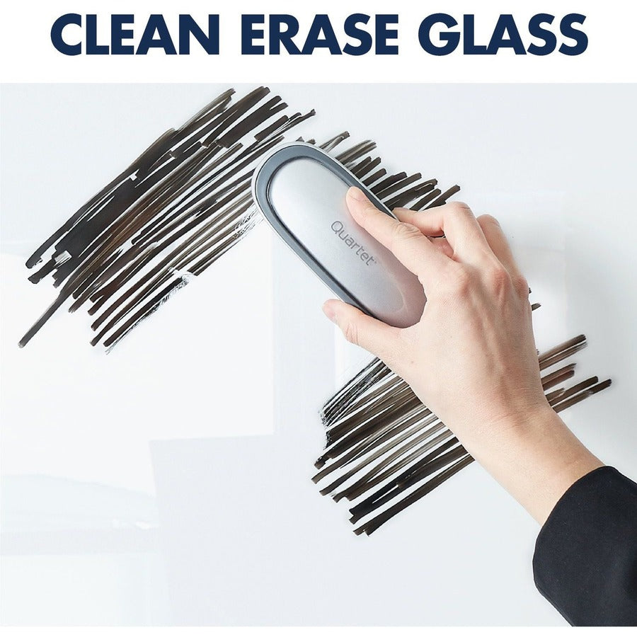 48" (4 ft) Width x 48" (4 ft) Height - White Tempered Glass Surface - Square - Horizontal/Vertical - Magnetic - Frameless, Accessory Tray, Stain Resistant, Ghost Resistant, Durable, Scratch Resistant, Dent Resistant, Non-absorbent - 1 Each
