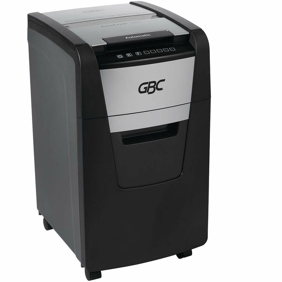 Continuous Shredder - Super Cross Cut - 8 Per Pass - for shredding Credit Card, Paper Clip, Staples, Paper - P-4 - 30 Minute Run Time - 11.60 gal Wastebin Capacity - Black