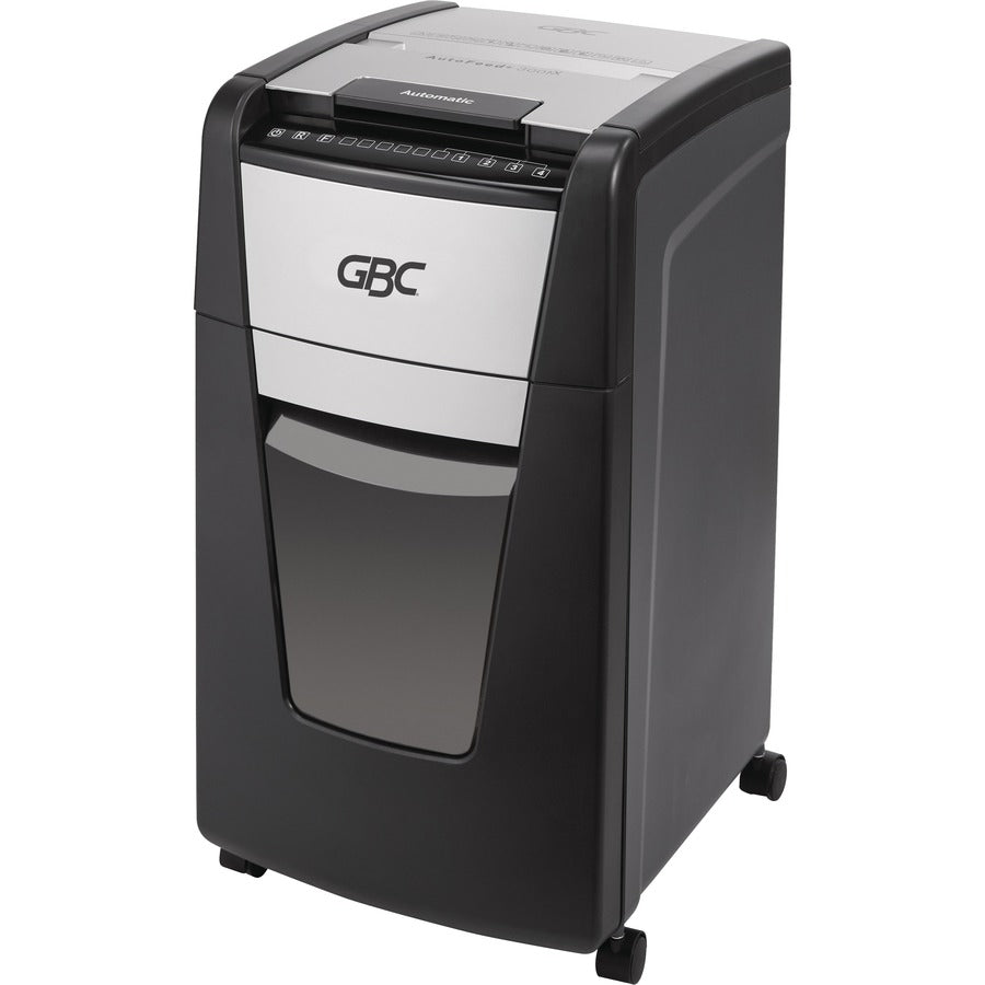 Continuous Shredder - Super Cross Cut - 10 Per Pass - for shredding Credit Card, Paper Clip, Staples, Paper - P-4 - 1 Hour Run Time - 16 gal Wastebin Capacity - Black