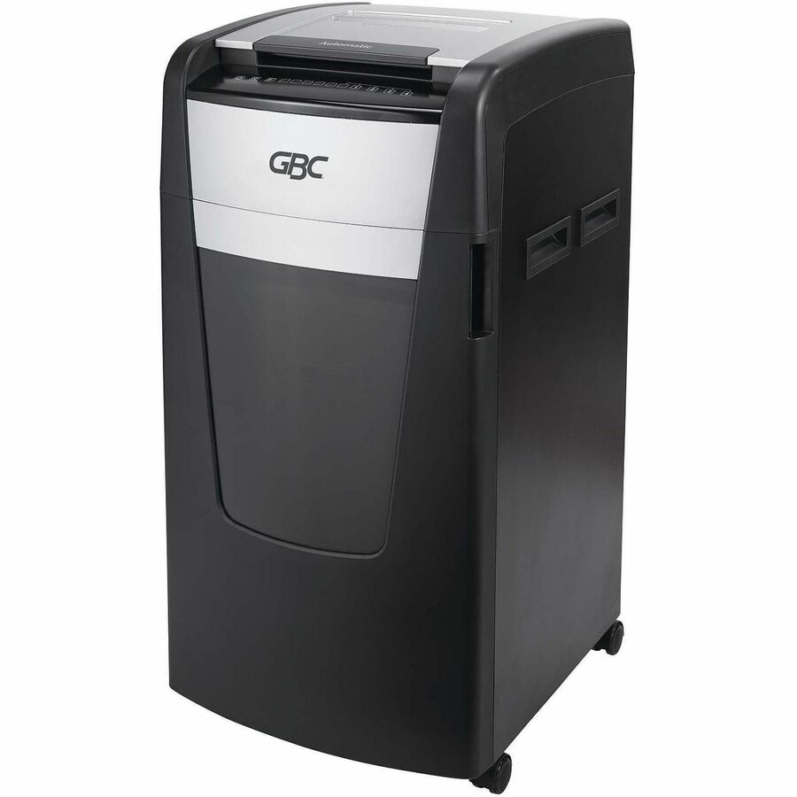 Continuous Shredder - Super Cross Cut - 15 Per Pass - for shredding Credit Card, Paper Clip, Staples, Paper - P-4 - 4 Hour Run Time - 29 gal Wastebin Capacity - Black