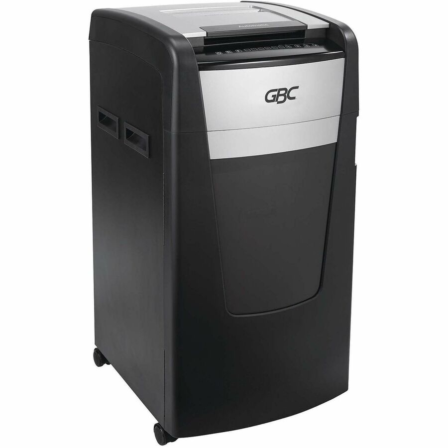 Continuous Shredder - Super Cross Cut - 15 Per Pass - for shredding Credit Card, Paper Clip, Staples, Paper - P-4 - 4 Hour Run Time - 29 gal Wastebin Capacity - Black