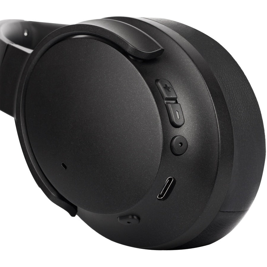 Stereo - Mini-phone (3.5mm) - Wired/Wireless - Bluetooth - Over-the-ear - Binaural - Noise Canceling - Black