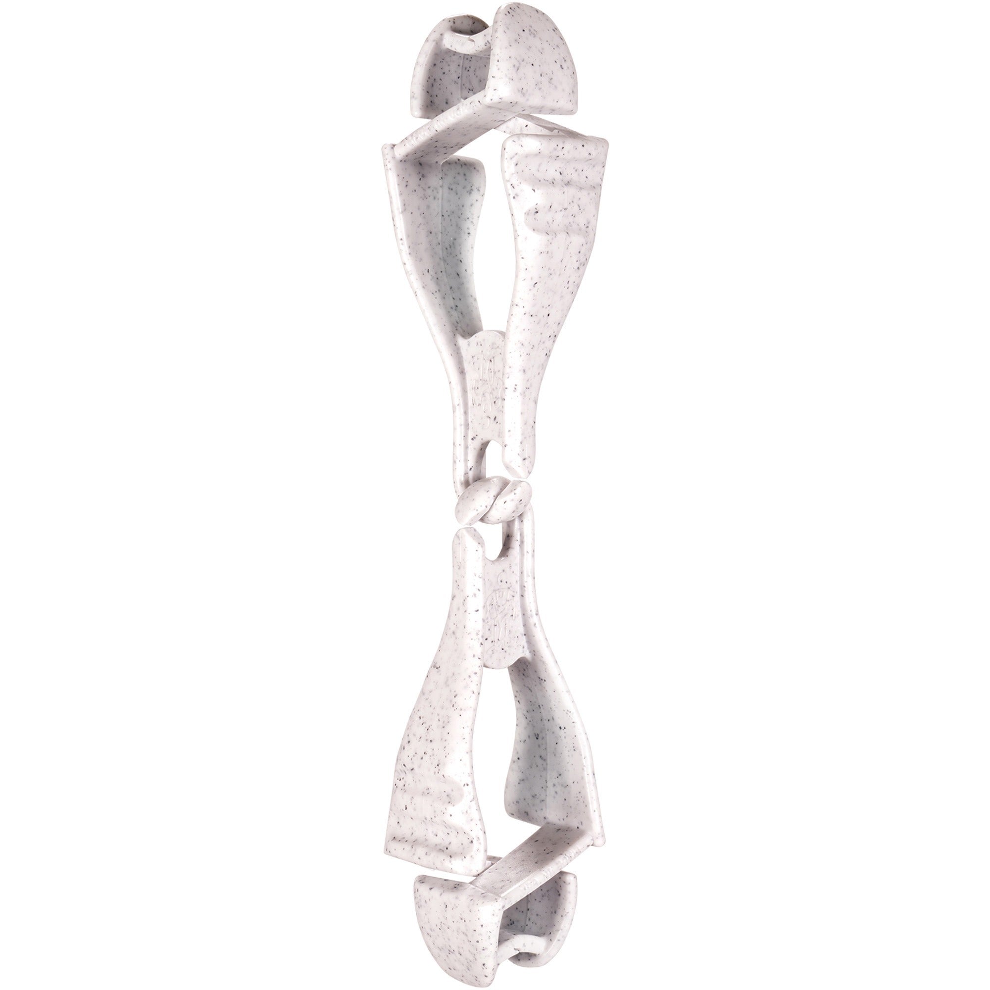 Ergodyne Squids 3400 Glove Clip Holder, Dual Clip, Break Resistant, Granite, Acetal, 6 per Carton, 6.5" Length x 1" Width