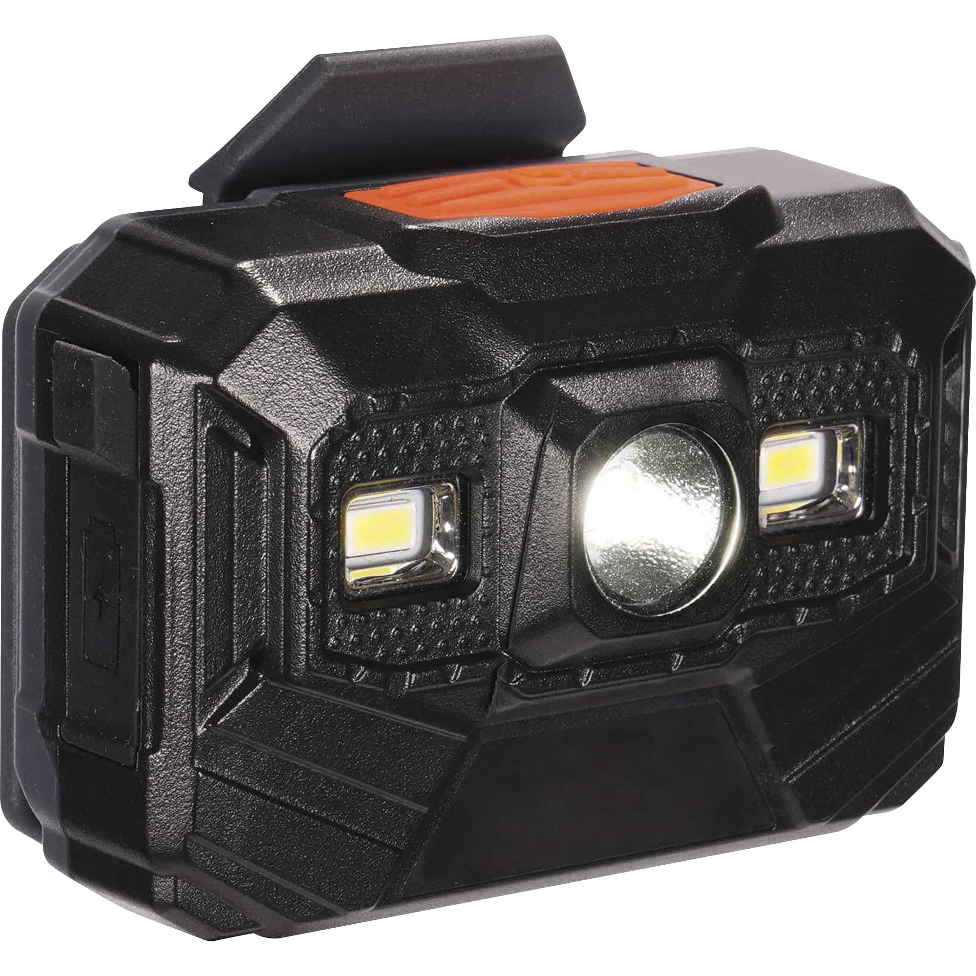 LED - 300 lm Lumen - Battery Rechargeable - Battery - Drop Resistant, Dust Resistant, Water Resistant - Black - 1 Each