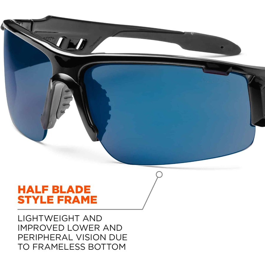 Ergodyne Dagr Blue Mirror Safety Glasses