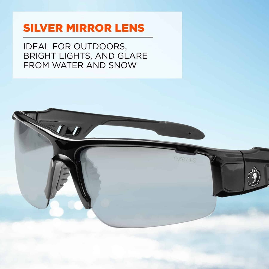 Ergodyne Dagr Silver Lens Safety Glasses