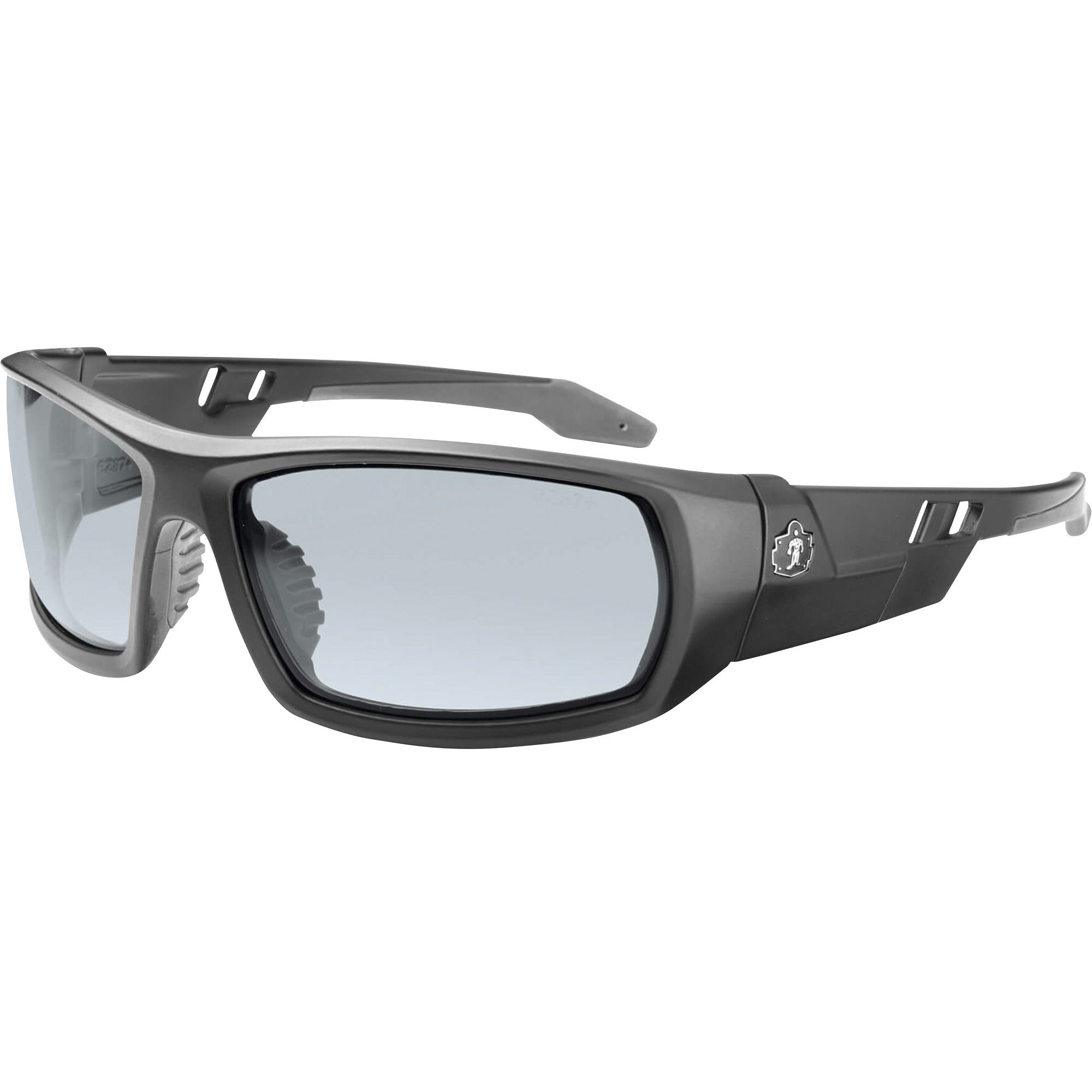 Ergodyne Odin In/Outdoor Safety Glasses, Matte Black Frame, Anti-fog, Scratch & Impact Resistant, Non-slip, Comfortable, 1 Each