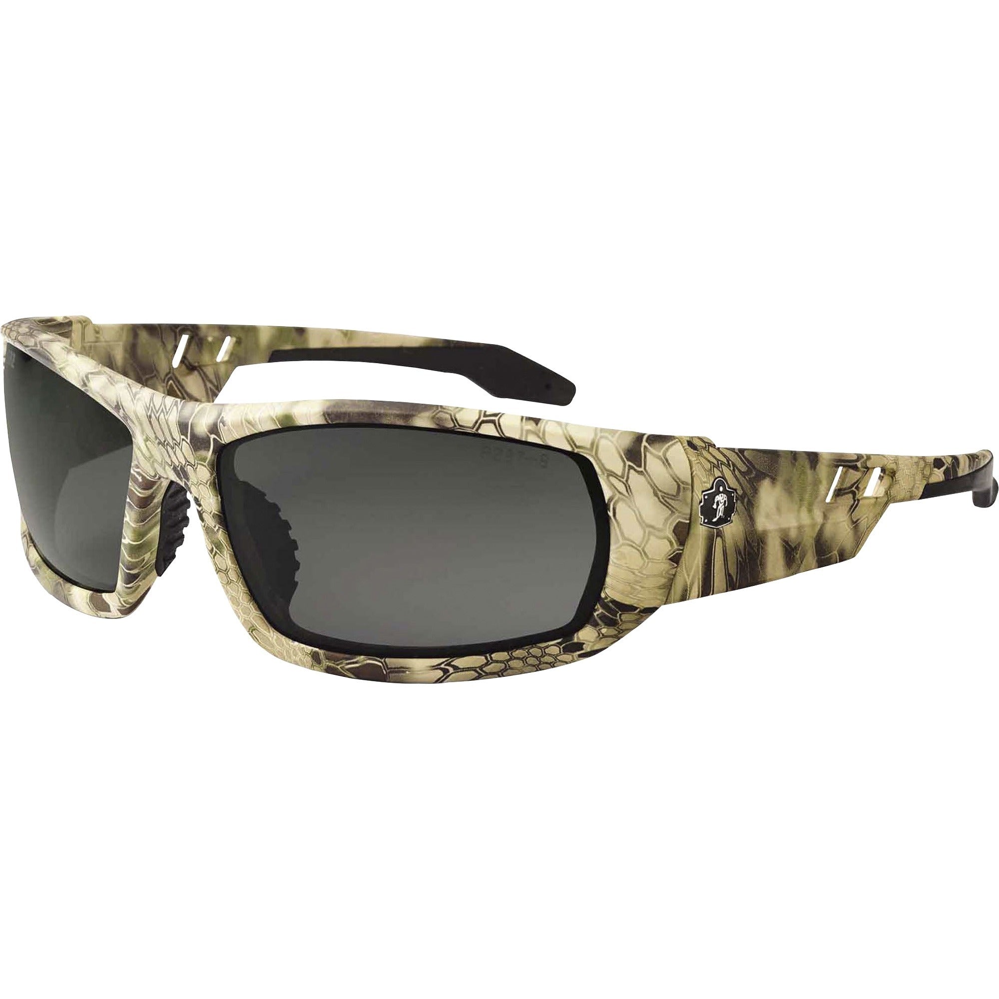 Ergodyne Skullerz ODIN-PZ Polarized Smoke Safety Glasses, Kryptek Highlander Frame, 1 Each