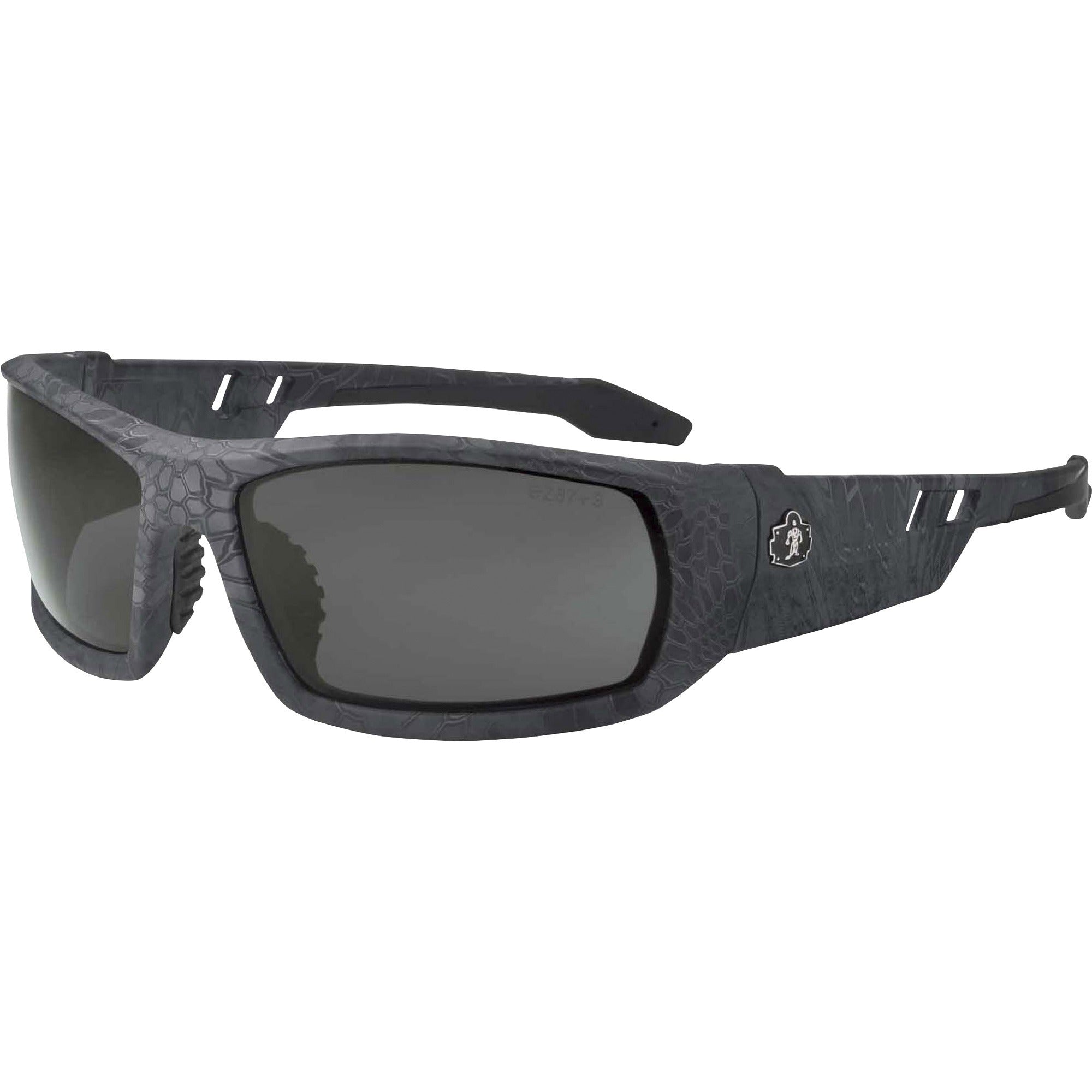 Ergodyne Skullerz ODIN-PZ Polarized Smoke Safety Glasses, Kryptek Typhon Frame, 1 Each