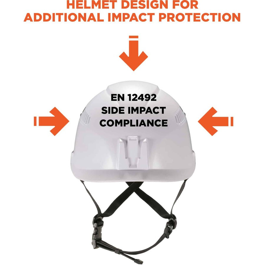 Ergodyne 8975 Class C Safety Helmet, White, White
