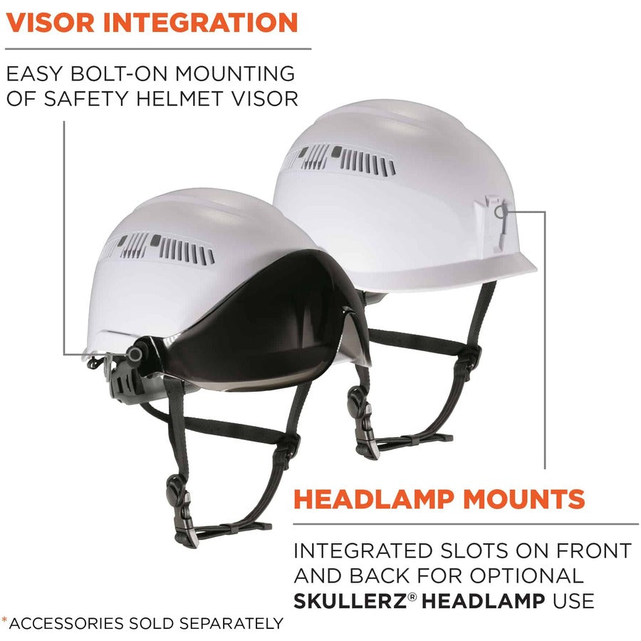 Ergodyne 8975 Class C Safety Helmet, White, White