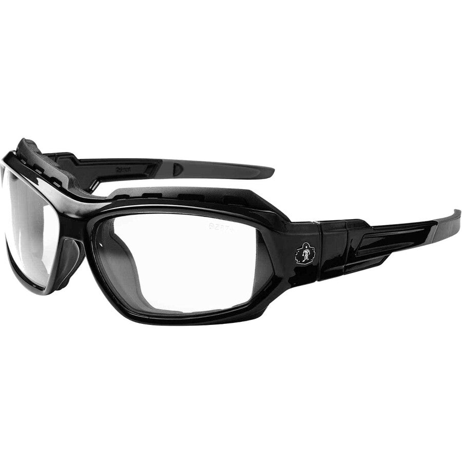 Ergodyne Loki AF Clear Safety Glasses - Black Frame/Clear Lens